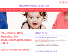 Tablet Screenshot of midcoastmusictogether.com